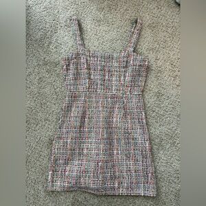 Multicolor Tweed Women Dress